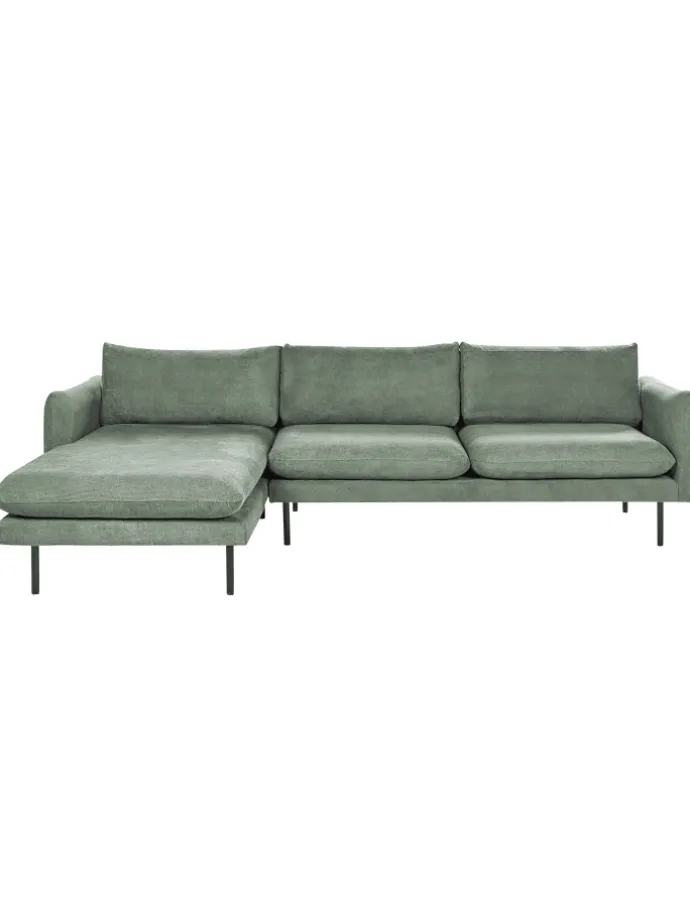 Ecksofa VINTERBRO in Grün/Schwarz - (W) 279 x (H) 86 x (L) 162 cm