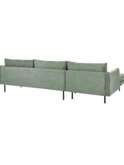 Ecksofa VINTERBRO in Grün/Schwarz - (W) 279 x (H) 86 x (L) 162 cm