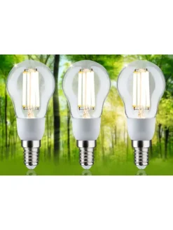 Eco-Line Filament 230V LED Tropfen 3er-Pack 100 mm A