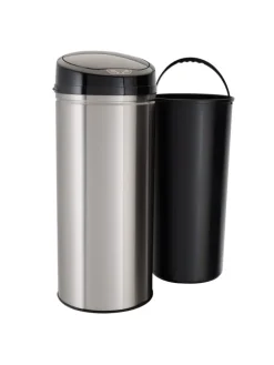 Edelstahl Abfalleimer mit Sensor 42 l in Brushed