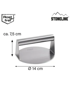 Edelstahl-Burger-Smasher - Ø 14 cm