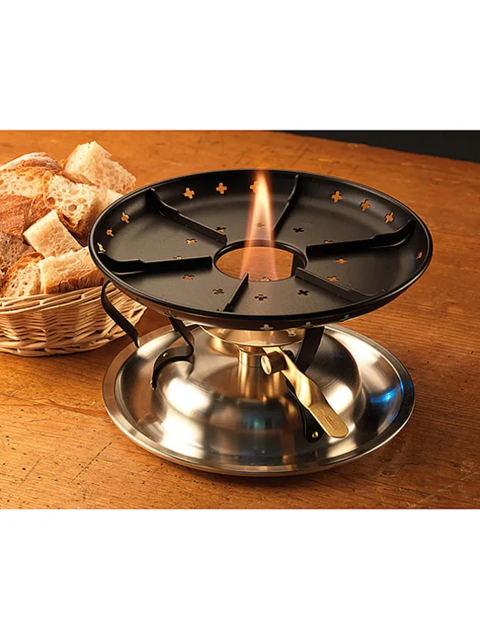 Edelstahl-Dochtenbrennerrechaud "Classic" - Ø 22 cm