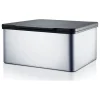 Edelstahl-Feuchttücherbox "Menoto" in Silber - (B)15 x (H)7,5 x (T)13 cm