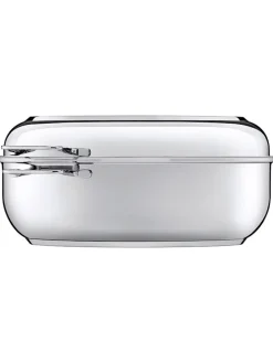 Edelstahl-Multibräter mit Deckel - (H)26 cm - Ø 38 cm