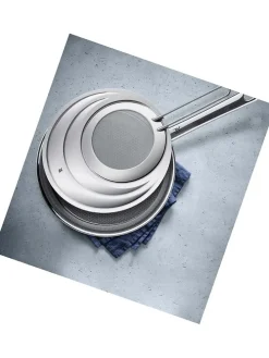 Edelstahl-Pfannen-Spritzschutz - (B)31 x (H)2,2 x (T)30 cm