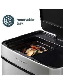 Edelstahl-Recycling-Mülleimer - 64 l