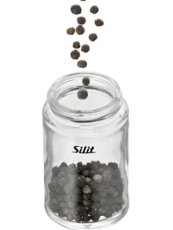 Edelstahl-Salz-/Pfeffermühle - (H)14 cm