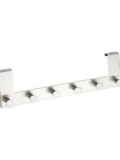 Edelstahl-Türgarderobe "Celano" - (B)39 x (H)11 x (T)5,5 cm