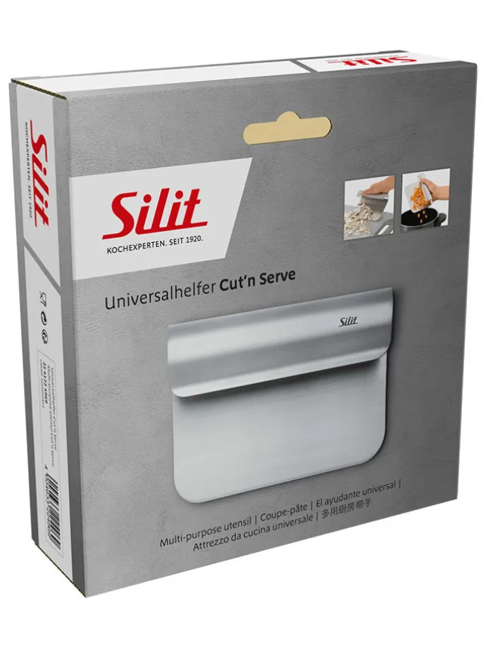 Edelstahl-Universalhelfer "Cut`n Serve" - (L)15 x (B)11 cm
