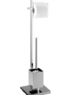 Edelstahl-WC-Garnitur "Quadro" - (H)72,5 cm