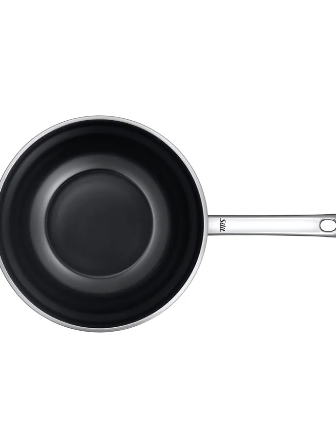 Edelstahl-Wok-Pfanne "Wuhan" - Ø 28 cm