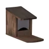 Eichhörnchen Futterhaus in Dunkelbraun - (B)12x (H)17,5 x (T)25 cm