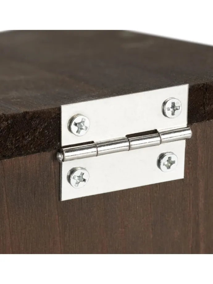 Eichhörnchen Futterhaus in Dunkelbraun - (B)12x (H)17,5 x (T)25 cm