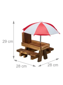 Eichhörnchen Tisch in Dunkelbraun