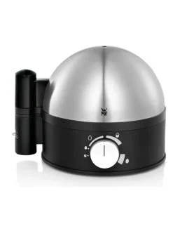 Eierkocher "Stelio" in Silber/ Schwarz