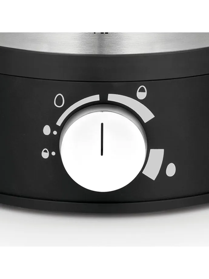 Eierkocher "Stelio" in Silber/ Schwarz