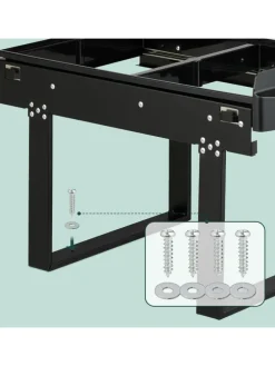 Einbaumülleimer in Schwarz - 2x 15 l