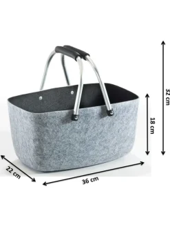 Einkaufskorb KLAPPBLACK36 in Grau