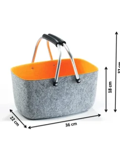 Einkaufskorb KLAPPORA36 in Grau