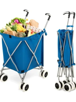 Einkaufstrolley 90 L in Blau