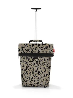 Einkaufstrolley in Beige/ Schwarz - (B)43 x (H)53 x (T)21 cm