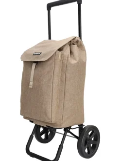 Einkaufstrolley in Beige - (B)43 x (H)100 x (T)40 cm