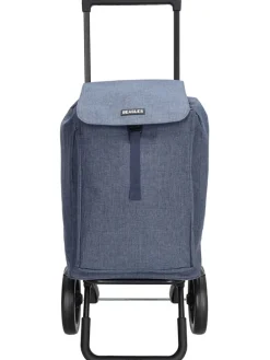 Einkaufstrolley in Blau - (B)43 x (H)100 x (T)40 cm