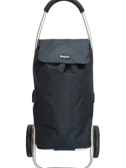 Einkaufstrolley in Dunkelblau - (B)30 x (H)58 x (T)24 cm