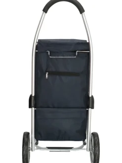 Einkaufstrolley in Dunkelblau - (B)30 x (H)58 x (T)24 cm