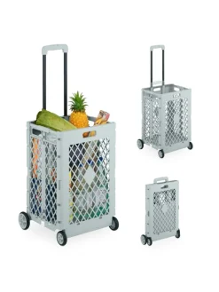 Einkaufstrolley in Grau