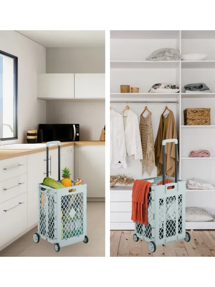 Einkaufstrolley in Grau