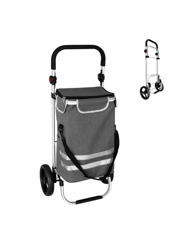 Einkaufstrolley in Grau - 45 l