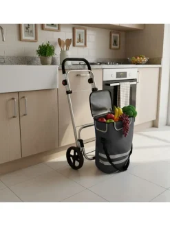 Einkaufstrolley in Grau - 45 l