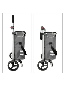 Einkaufstrolley in Grau - 45 l