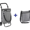Einkaufstrolley in Grau - (B)45 x (H)95 x (T)28 cm