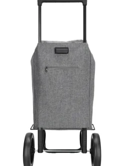 Einkaufstrolley in Grau - (B)43 x (H)100 x (T)40 cm