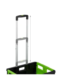 Einkaufstrolley in Grün/ Schwarz