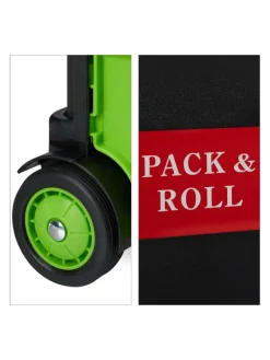 Einkaufstrolley in Grün/ Schwarz