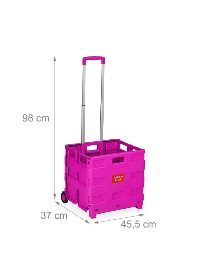 Einkaufstrolley in Pink