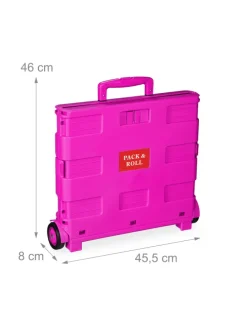 Einkaufstrolley in Pink