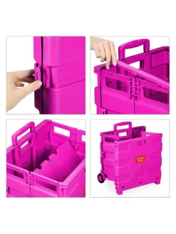 Einkaufstrolley in Pink