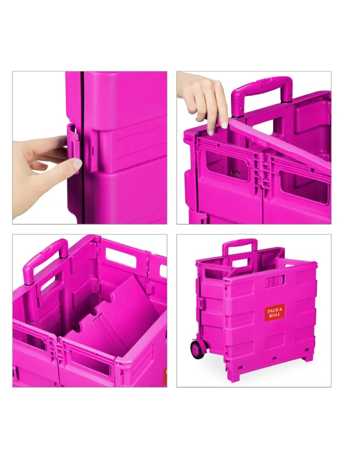 Einkaufstrolley in Pink