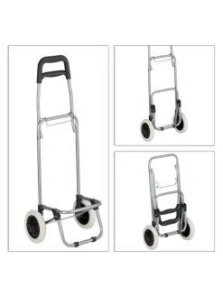 Einkaufstrolley in Rot - (B)40x (H)91 x (T)30 cm