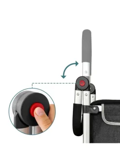 Einkaufstrolley in Schwarz - 45 l