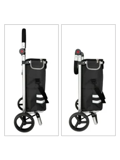 Einkaufstrolley in Schwarz - 45 l