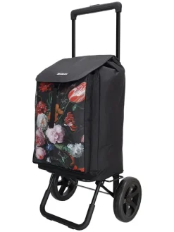 Einkaufstrolley in Schwarz - (B)43 x (H)100 x (T)40 cm