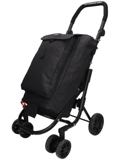 Einkaufstrolley in Schwarz - (B)60 x (H)113 x (T)40 cm