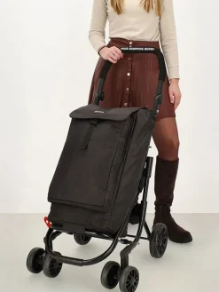 Einkaufstrolley in Schwarz - (B)60 x (H)113 x (T)40 cm