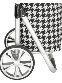 Einkaufstrolley in Schwarz - (B)30 x (H)58 x (T)24 cm