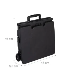 Einkaufstrolley in Schwarz - Tragkraft: 35 kg